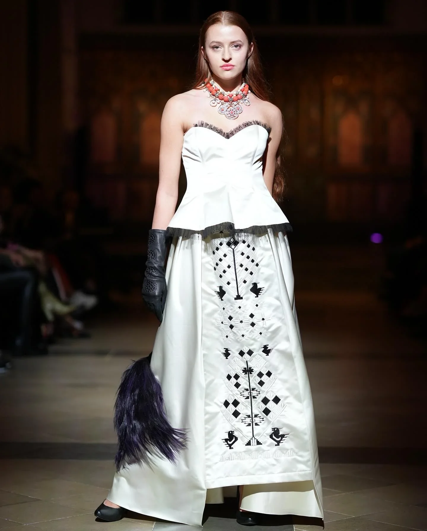 Olga Rossa modelling, full-length editorial