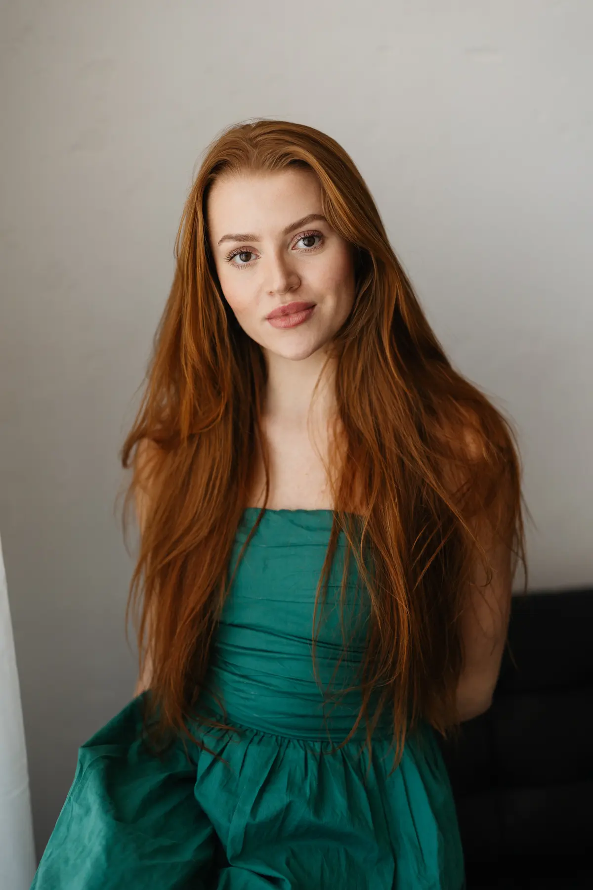 Olga Rossa portrait, editorial styling