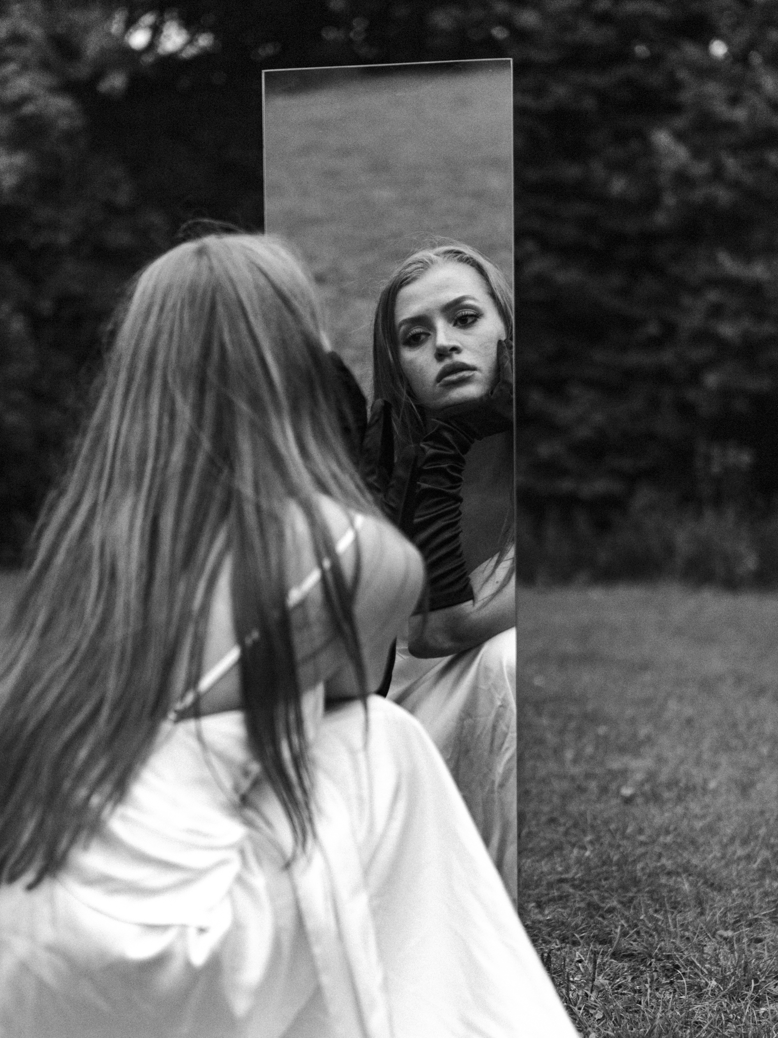 Olga Rossa fashion editorial, bold styling