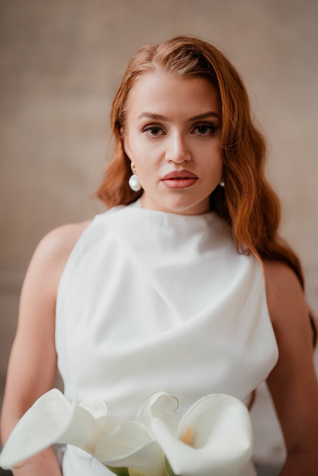 Olga Rossa fashion portrait, studio session with Tony